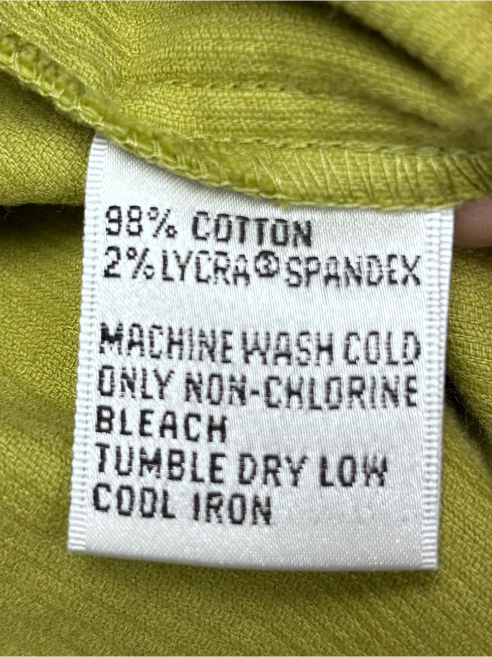 Talbots Stretch Olive Green Corduroy Jacket Blazer Size 16 - Picture 4 of 6